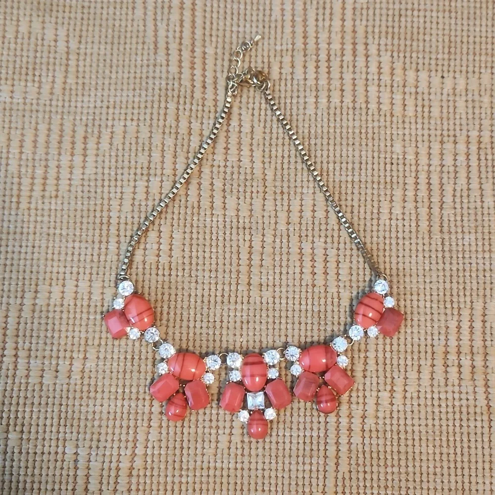 Orange/Red Fun Necklace - Picture 2 of 7